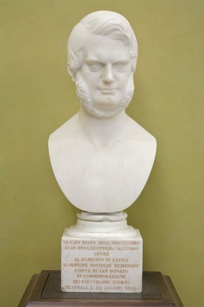 Borstbeeld van Leopold II van Toscane door Egisto Rossi